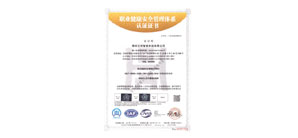 Occupational Health and Safety Management System Certificate